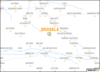 map of Orvişele