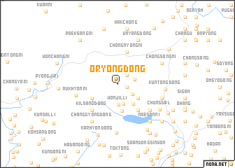 map of Oryong-dong