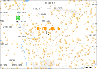 map of Oryong-dong