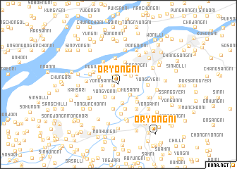 map of Oryong-ni