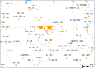 map of Oryong-ni