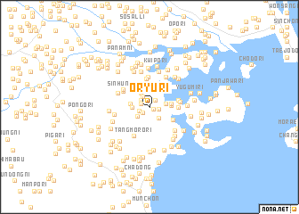 map of Ŏryu-ri