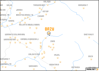 map of Orzū