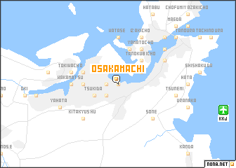 map of Ōsakamachi