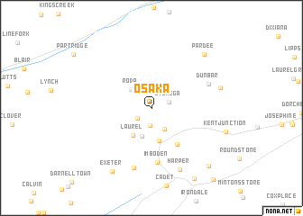 map of Osaka