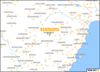 map of Ŏsan-dong