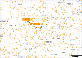 map of Osanica