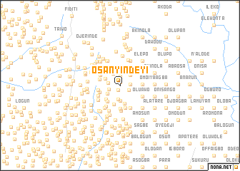 map of Osanyindeyi