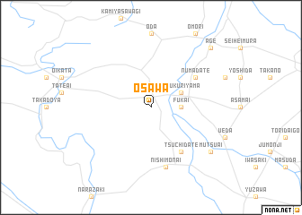 map of Ōsawa