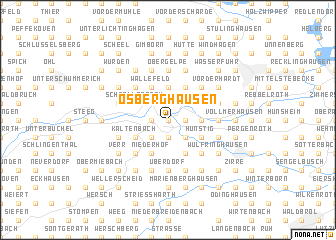 map of Osberghausen