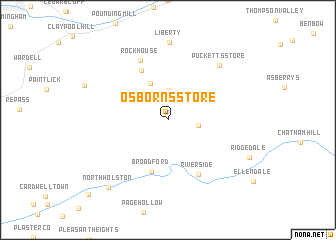 map of Osborns Store