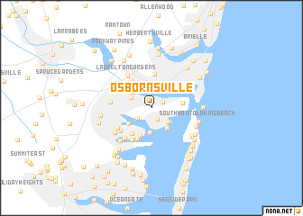 map of Osbornsville