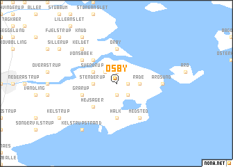 map of Øsby