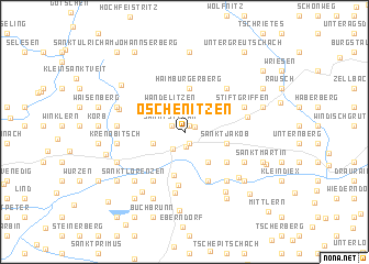 map of Oschenitzen