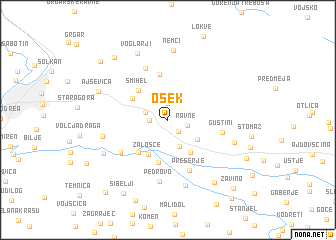 map of Osek