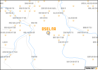 map of Oselna