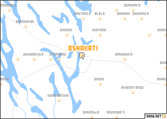 map of Oshakati