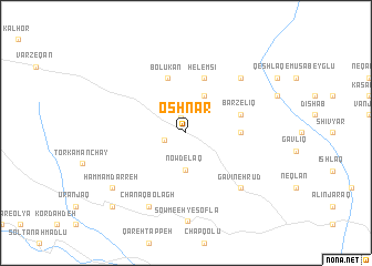 map of Oshnār