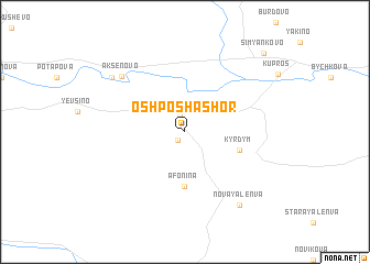map of Oshposha-Shor