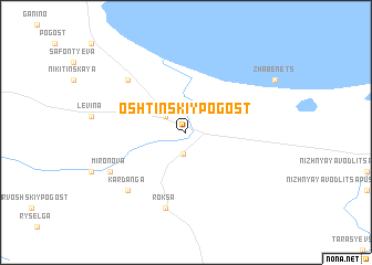 map of Oshtinskiy Pogost