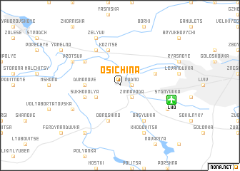map of Osichina