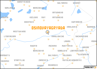 map of Osinovaya Gryada