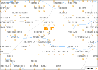 map of Osiny