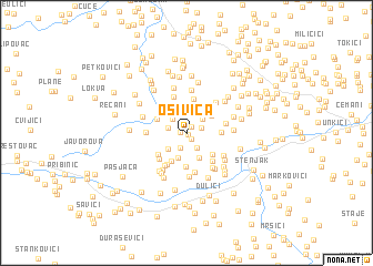 map of Osivica