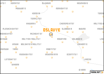 map of Oslav\