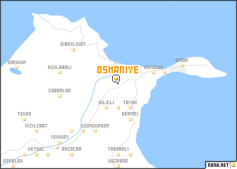 map of Osmaniye