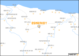 map of Osmanköy