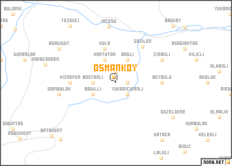 map of Osmanköy