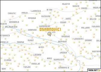 map of Osmanovići