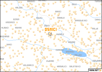 map of Osmići