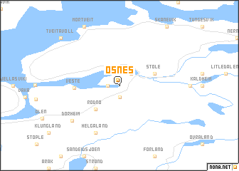 map of Osnes