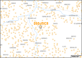 map of Osojnica