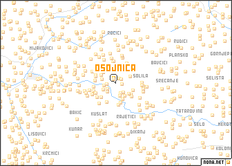 map of Osojnica