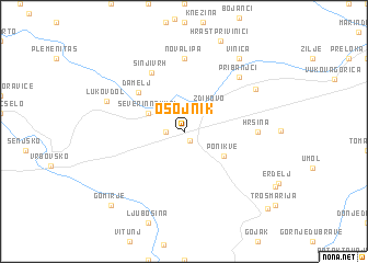 map of Osojnik