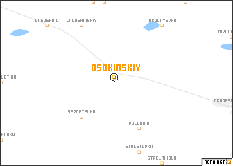 map of Osokinskiy