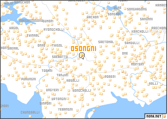 map of Osŏng-ni
