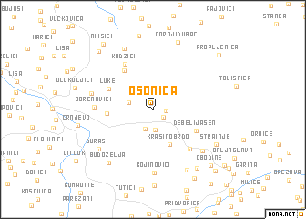 map of Osonica