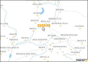 map of Osoppo
