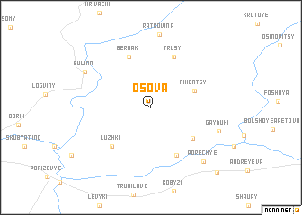 map of Osova