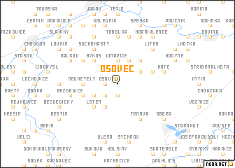 map of Osovec