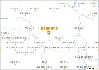 map of Osovets