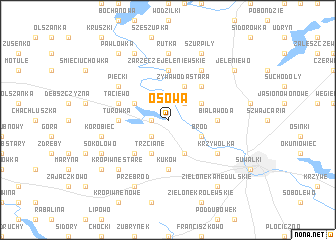 map of Osowa