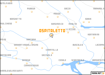 map of Ospitaletto