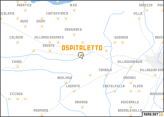 map of Ospitaletto