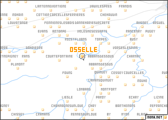 map of Osselle