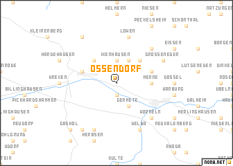 map of Ossendorf